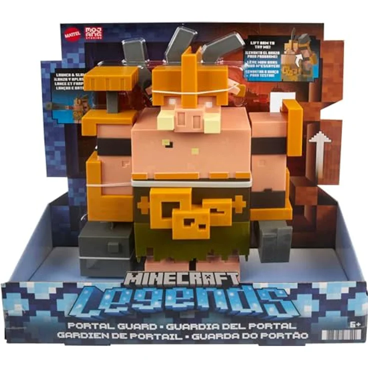 Mattel Minecraft GYR77 - Mattel Mattel Mattel Mattel Minecraft Spielzeug | Legends ca. 8 cm große Actionfiguren | Portalwächter, bereit zum Angriff und mit Zubehör | Geschenk zum Sammeln für Kinder – Bild 8