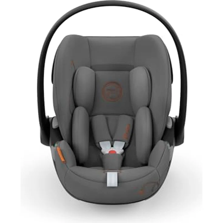 CYBEX Gold Babyschale Cloud G i-Size Comfort, Inkl. Neugeboreneneinlage, Ab Geburt bis ca. 24 Monate, Für Kinder ab 40 cm bis 87 cm, Max. 13 kg, Lava Grey – Bild 2