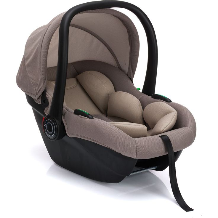 Fillikid Babyschale Neo SL, Babyschale ab Geburt bis 13 kg, nur 3,2 kg leicht, inkl. Sitzverkleinerer - Natur