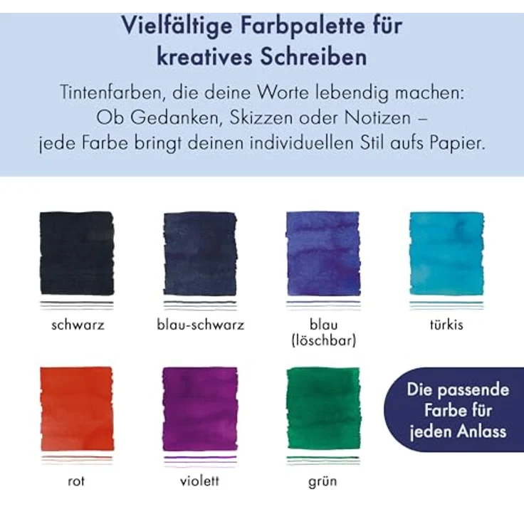 LAMY T10 Tinte Großraumpatrone, 5er Pack blau für Füllhalter mit großem Tintenvorrat – Bild 4