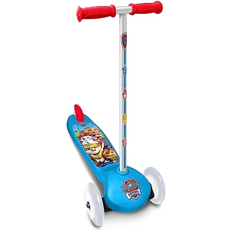 Stamp Steering Scooter PAW Patrol 3 Wheels, 3-wheeled scooter with anti-slip plate, ABEC 5 bearing, and rear foot brake
