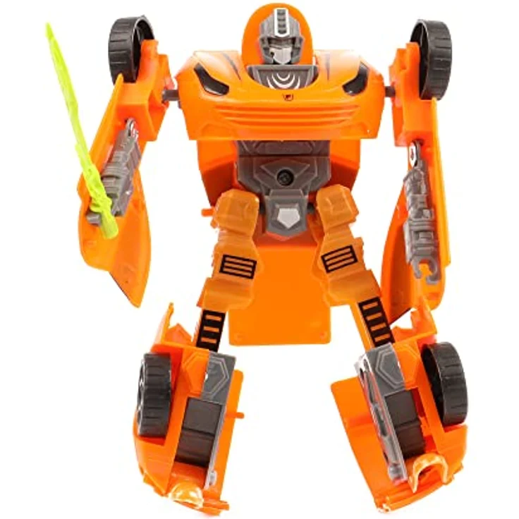 Toi-Toys ROBOFORCES 30134A Verwandlungs Roboter Superauto 3er Set, 2-in-1 Figuren mit schwingenden Schwertern, ab 3 Jahren – Bild 6