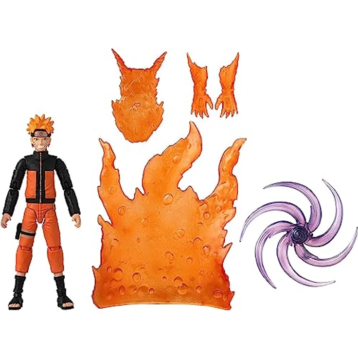 Bandai Anime Heroes Beyond Naruto Shippuden, Gelenkige 17 cm Naruto Uzumaki Figur in Kyubi-Transformation, Spielzeug für Kinder ab 4 Jahren, 37711 – Bild 5