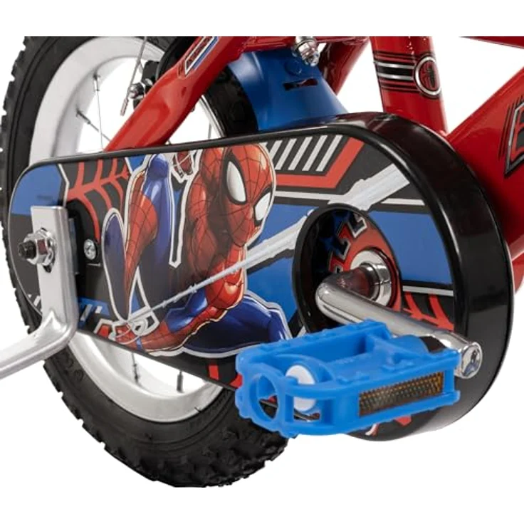 Huffy Spiderman 12" Kinderfahrrad 3-5 Jahre - Rot, mit Lenkerverkleidung, Lichtern und Geräuschen – Bild 5