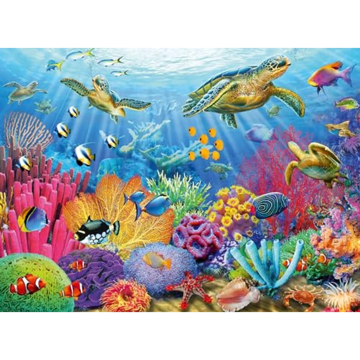 Ravensburger Puzzle 12000197, Tauchspaß Unterwasser, 500 Teile im Format 49,30 cm x 36,20 cm, ab 12 Jahren geeignet – Bild 1