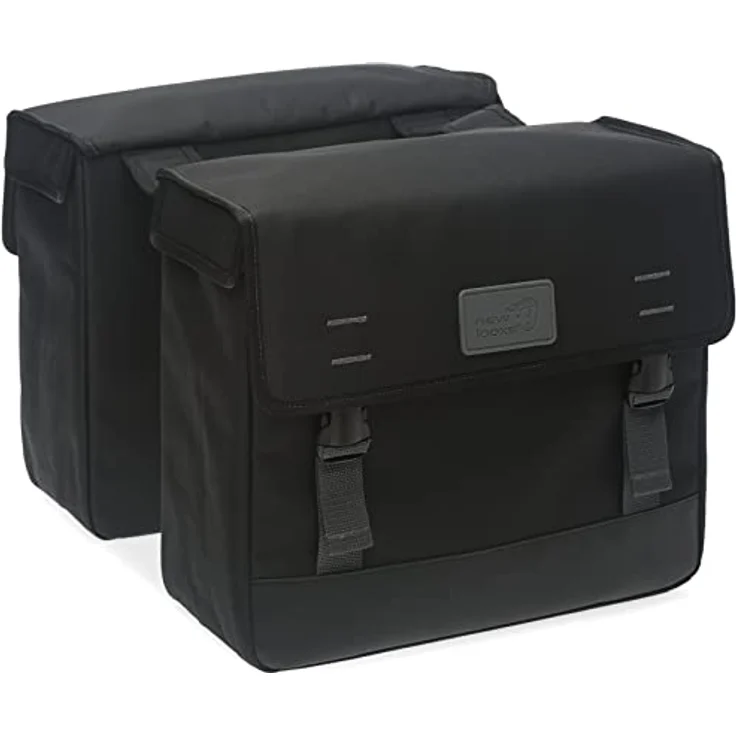 New Looxs Origin Double Doppelte Fahrradtasche, wasserabweisendes Polyester, 39 Liter, Schwarz – Bild 1