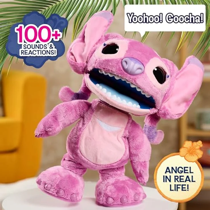 Just Play Disney Stitch Ultimate Angel, interaktives Kuscheltier mit Tonfunktion, 43 cm, für Kinder ab 3 Jahren – Bild 3