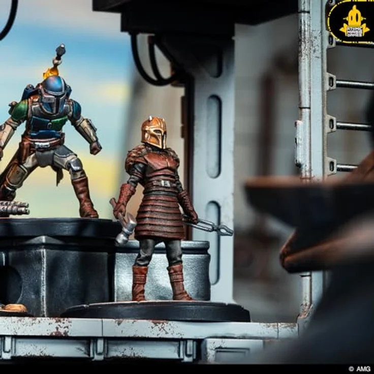 Atomic Mass Games AMGD1042 - Star Wars: Shatterpoint - This Is The Way Squad Pack, Skirmish-Miniaturenspiel mit 3 Mandalorianern, Polnisch, für 2 Spieler ab 14 Jahren – Bild 6