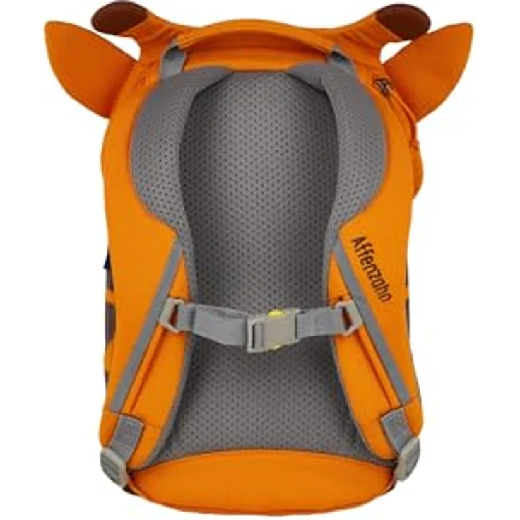 Affenzahn Kleiner Freund Kindergarten-Rucksack, ergonomisch, reflektierend, Ziehzunge mit Namensschild, Giraffe, orange, für 1-3 Jährige – Bild 4