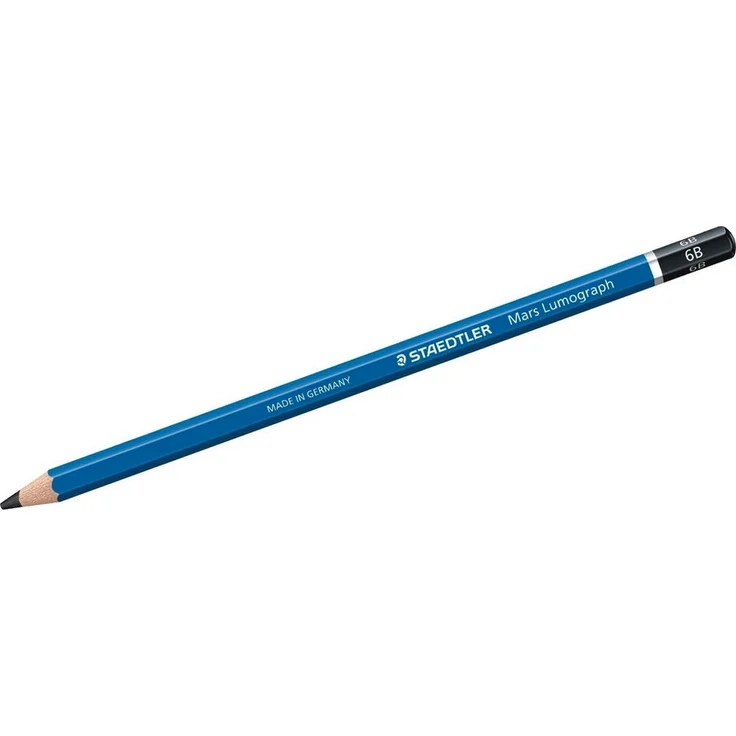 STAEDTLER Mars Lumograph 6B, Bleistift für präzises Schreiben und Zeichnen, bruchfest, 2 mm Minendurchmesser – Bild 1