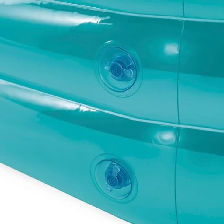 Intex Swim Center Octagonal, aufblasbares Planschbecken in Türkis-Weiß, 254 x 254 x 56 cm, für Kinder ab 6 Jahren, 999 l Wasserinhalt – Bild 7