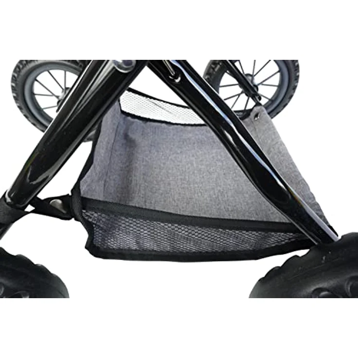 Knorrtoys® Puppenwagen First, höhenverstellbar mit verstellbarem Verdeck und Einkaufsnetz, ca. 63,5 x 42 x 70 cm, geeignet für Puppen bis 50 cm – Bild 14