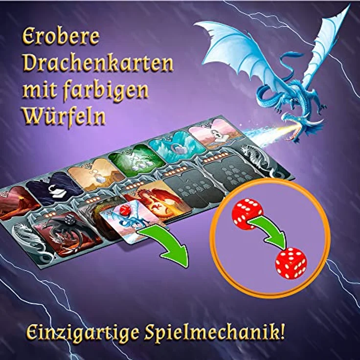 Trefl 2402 The Book of Dragons, Würfelspiel – Bild 5