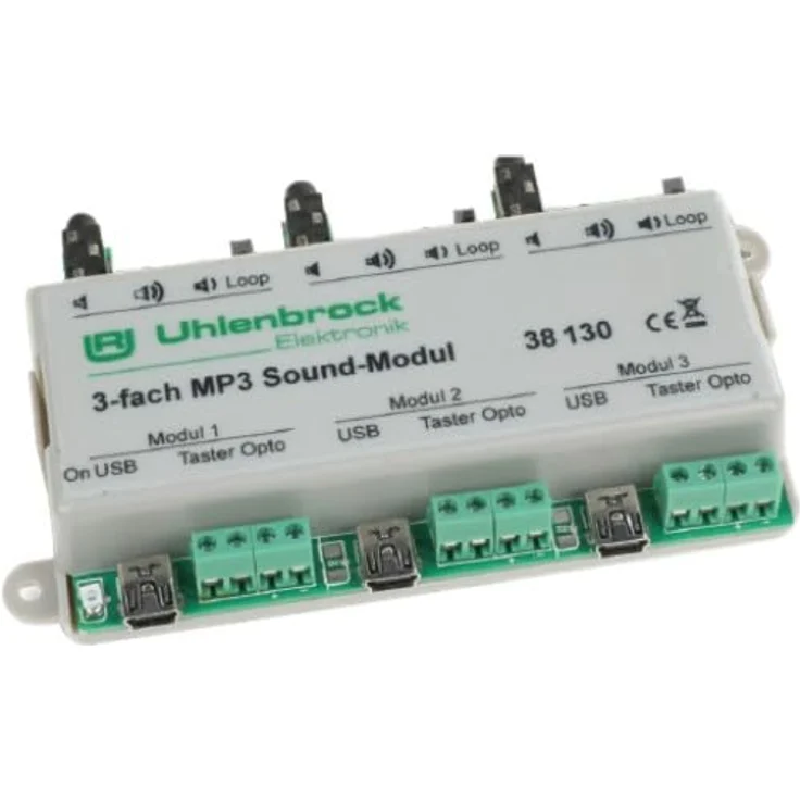 Uhlenbrock - 3-Fach Mp3 Sound Modul (11/20) * - UH38130 – Bild 1