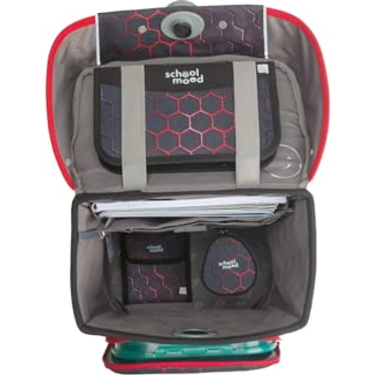 SCHOOL-MOOD® Schulranzen Champion Maxx, 7-teiliges Set mit ergonomischem Soft-Rücken, Polyester – Bild 7