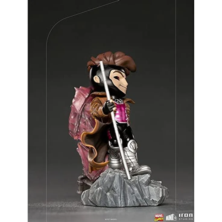 Iron Studios Mini Co. Deluxe PVC Figur Gambit (X-Men), 17 cm, handbemalt, inkl. Sockel zum Aufstellen – Bild 8