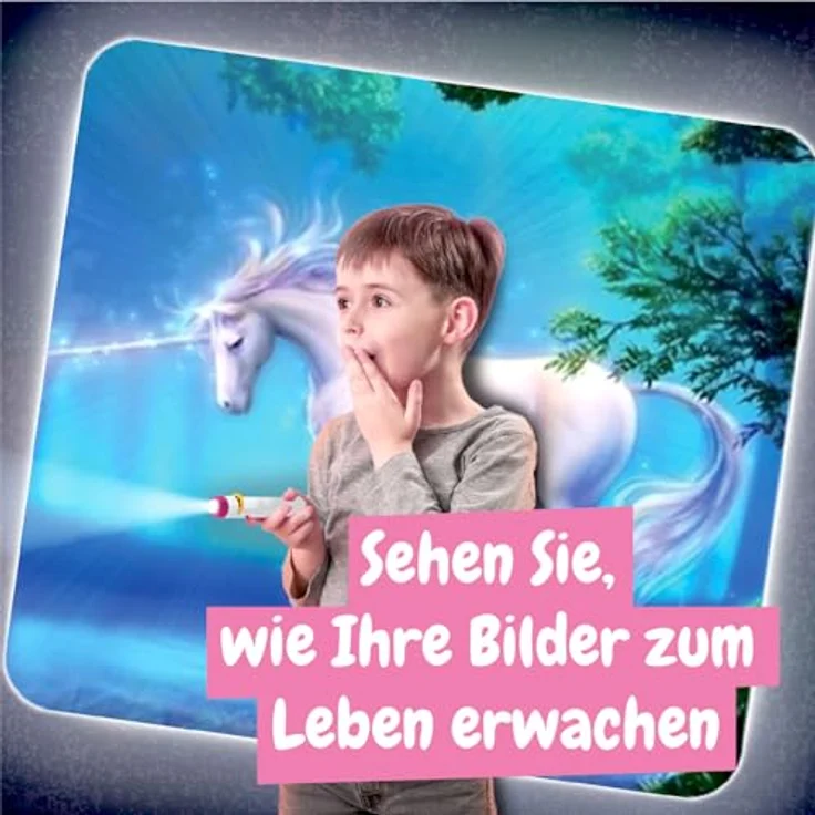 Science4you Einhorn-Taschenlampenprojektor für Kinder, 24 Bilder und Lernbuch, Spielzeug ab 4 Jahren – Bild 4