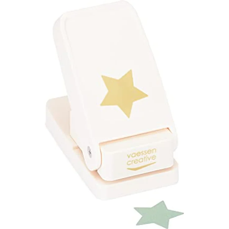 Vaessen Creative Motivstanzer Heavy Duty Sterne - Ø 3,75 cm - für dicke Papierarten wie PVC und Kork - ideal für Scrapbooking und Journaling – Bild 2