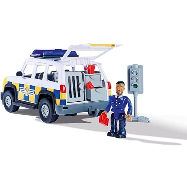 SIMBA 109251096038 Feuerwehrmann Sam Jeep Polizei Mit Figur 109251096038 – Bild 2