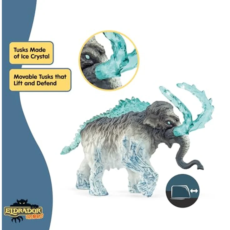 Schleich Eldrador Creatures Frostmammut, detailgetreue Figur mit abnehmbarem Zubehör, 70829 – Bild 5