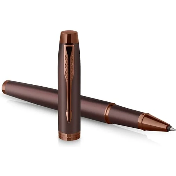 Parker Pen IM Monochrome Rollerball, Schreibgerät mit feiner Spitze (F), Burgundy – Bild 1