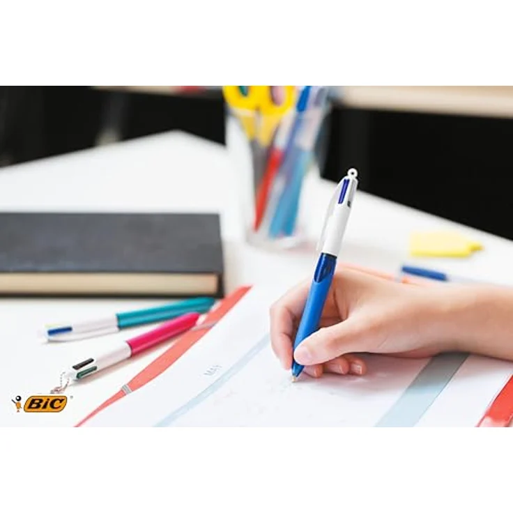 Bic 4 Colours Grip 8871361, Multicolor Kugelschreiber Set mit 4 Farben, 12 Stück – Bild 5