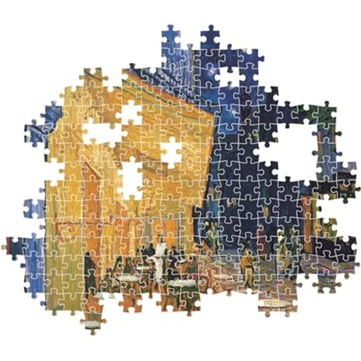 Clementoni Jigsaw Puzzle 'Café Terrace at Night' von Van Gogh, 1000 Teile, 68 x 48 cm, umweltfreundlich, Made in Italy – Bild 5