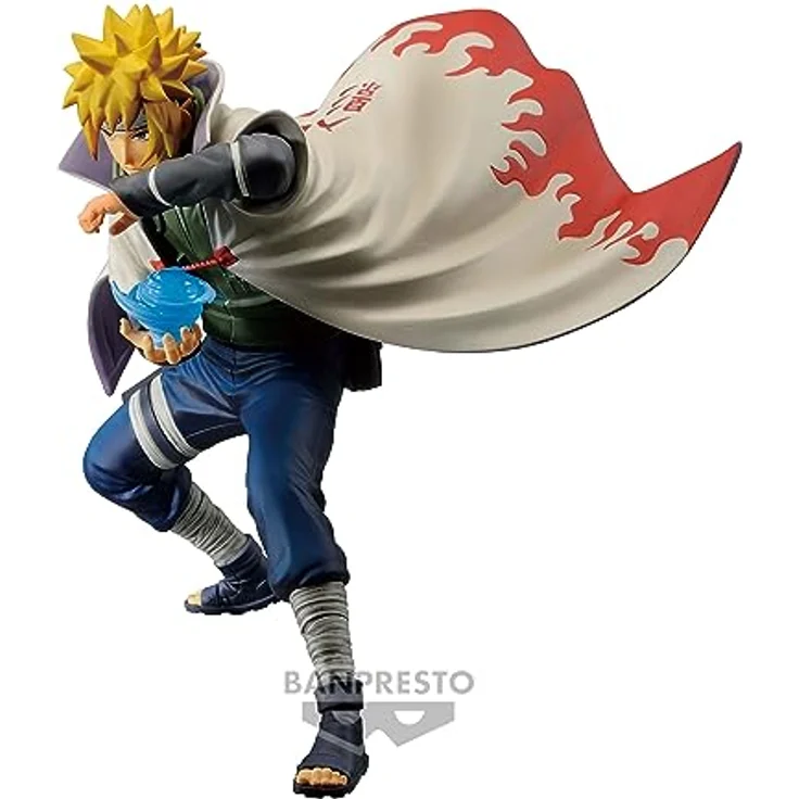 Banpresto BP88614P Minato Namikaze Actionfigur, PVC, 12 cm, Naruto Shippuden, Mehrfarbig, inklusive Basishalter – Bild 3