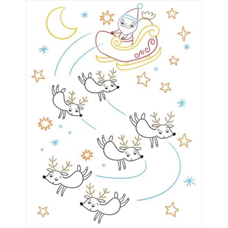 ars Edition Zauberbilder Adventskalender, Malbuch mit 24 magischen Ausmaltürchen auf Spezialpapier – Bild 4