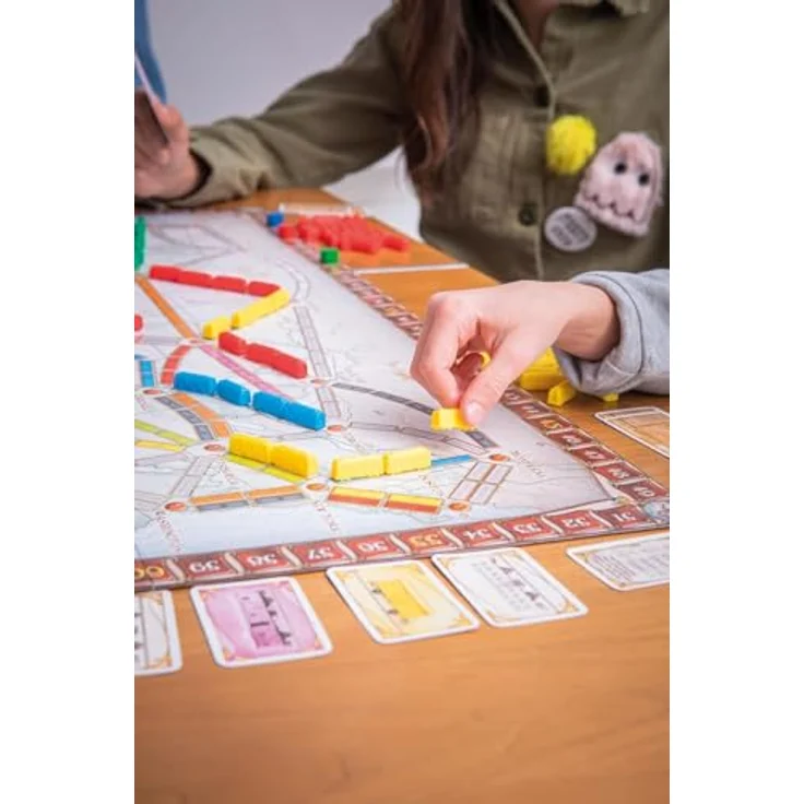 Days of Wonder Adventurer Bahn USA, Brettspiel zur Verbindung von Städten durch Waggonkarten, Französisch – Bild 6