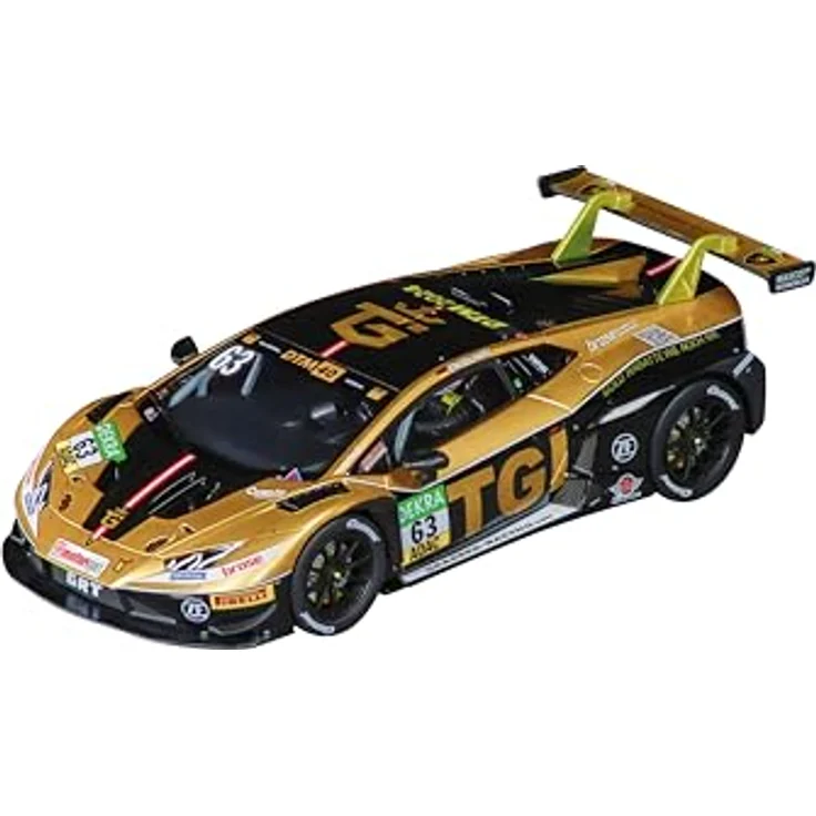 Carrera Lamborghini Huracán GT3 Evo2 'GRT Grasser Racing, Slotcar im Maßstab 1:32 mit realistischen Lichtfunktionen und digitaler Steuerung, Startnummer 63 – Bild 3