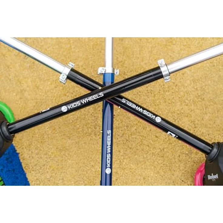 Rebel Kids Wheels Yellow (1LL) dreirädriger Tretroller mit 3-stufiger Lenkradhöhenverstellung – Bild 7