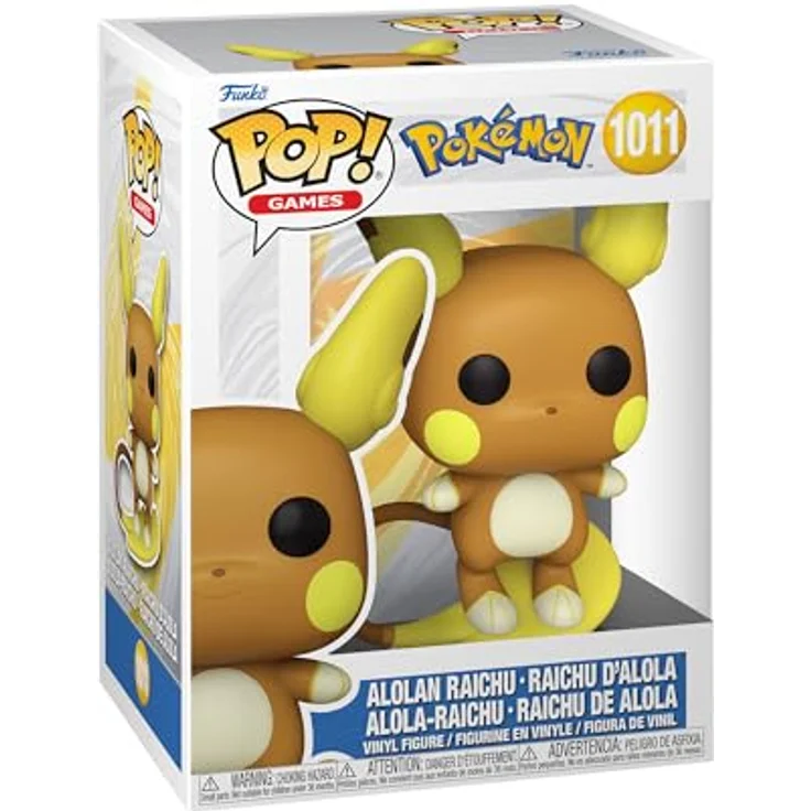 Funko POP! Games: Pokemon - Raichu Alolan - (Alolan) - Vinyl-Sammelfigur - Geschenkidee - Offizielle Handelswaren - Spielzeug Für Kinder und Erwachsene - Video Games Fans - Modellfigur Für Sammler - 9,5 cm (3,75 Zoll) - Premium Vinyl Material – Bild 1