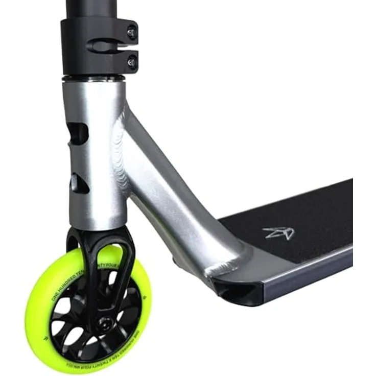 F26 Blunt Colt S6 Complete Stunt-Scooter H=84cm Park/Street I Kinder I Jugendlich I Erwachsene I Trick I Tret I Roller I Leicht (110mm Silber matt/Neon Gelb) – Bild 4