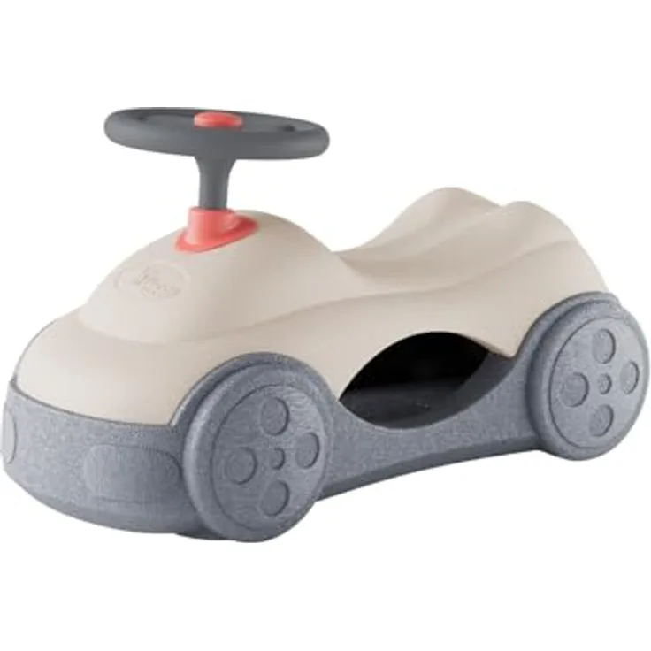 BIG Heppy Car, Rutschfahrzeug mit 360°-Rollen und Stauraum, leicht & möbelschonend, für Kinder ab 12 Monaten, EPP Material