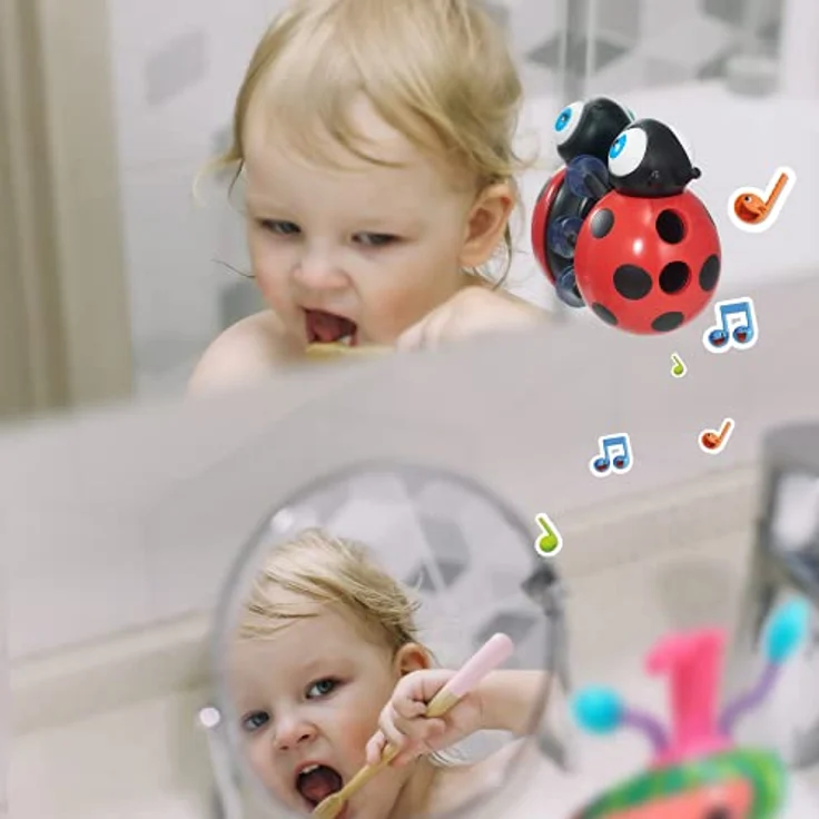 WOW! STUFF CoComelon Seifenspender und Zahnbürstenhalter, musikalisches Vorschul-Lernspielzeug mit Kinderreimen, für Altersgruppen 2-5 Jahre – Bild 5