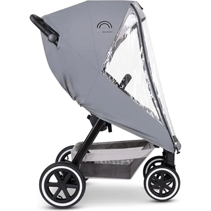 ABC Design 4 Seasons Sport - Grey, Kinderwagen Regenschutz mit integrierten Reflektoren und praktischer Transporttasche – Bild 4