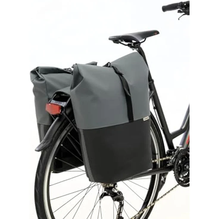 New Looxs Nyborg Double MIK Kinderfahrradtasche, wasserabweisendes Polyester, geeignet für E-bikes, blau – Bild 2