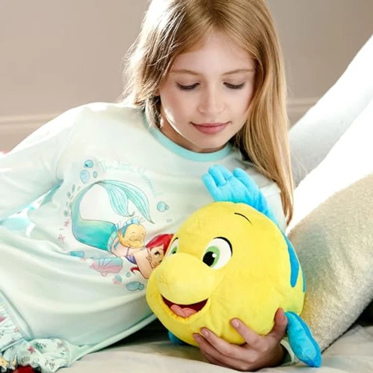 Disney Store Fabius Kuscheltier, mittel, 34,5 cm, mit gestickten Details und schimmernder Oberfläche, geeignet ab 0 Jahren, aus Arielle, die Meerjungfrau – Bild 2