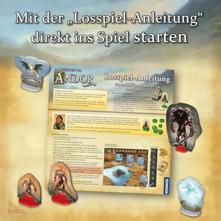 KOSMOS 685256 Die Legenden von Andor - Das Ferne Land, kooperatives Brettspiel für 2-4 Personen ab 10 Jahren, 7 epische Legenden – Bild 5