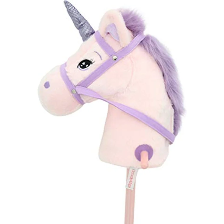 Sweety Toys 10547 Einhorn Steckenpferd Pink Rosa mit Funktion Gewieher und Galoppgeräusch – Bild 3