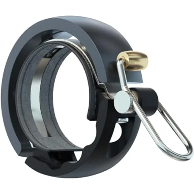 Knog Oi Luxe Fahrradklingel - Schwarz/Grau - Large, 23. 8mm-31. 8mm. – Bild 2