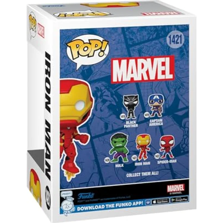 Funko Iron Man Marvel New Classics Figur, 9,5 cm Vinyl-Sammelfigur für Marvel-Fans – Bild 3