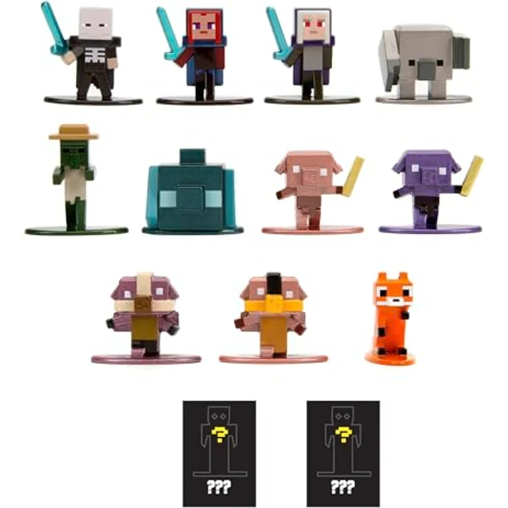 Simba Dickie Minecraft Blind Pack Nanofigs, Sammelfigur Set mit 12 verschiedenen Charakteren, sortiert – Bild 3