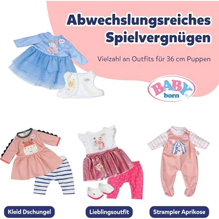 Zapf Creation BABY born Winterkleid 36 cm, Puppenkleidung für die kalte Jahreszeit – Bild 6
