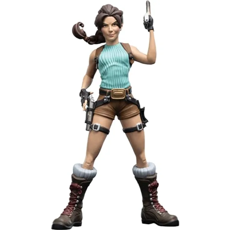 Weta Workshop Mini Epics Tomb Raider Figurine Lara Croft, 17 cm, offiziell lizenziert aus Vinyl in Geschenkbox