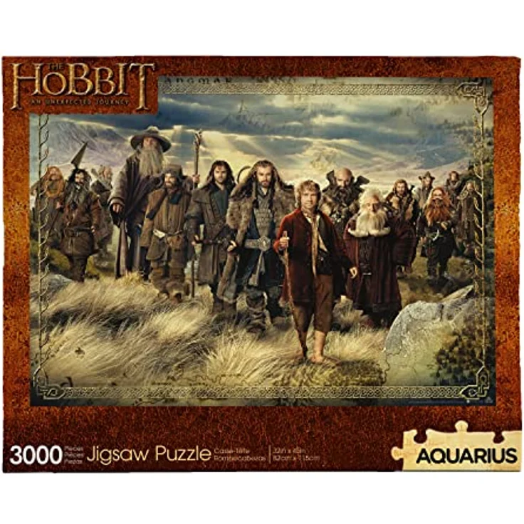AQUARIUS The Hobbit Puzzle 3000-teilig, lizenziertes Jigsaw Puzzle, plastikfrei, bleifrei, phthalatfrei, 32 x 45 cm, für Erwachsene ab 14 Jahren – Bild 1