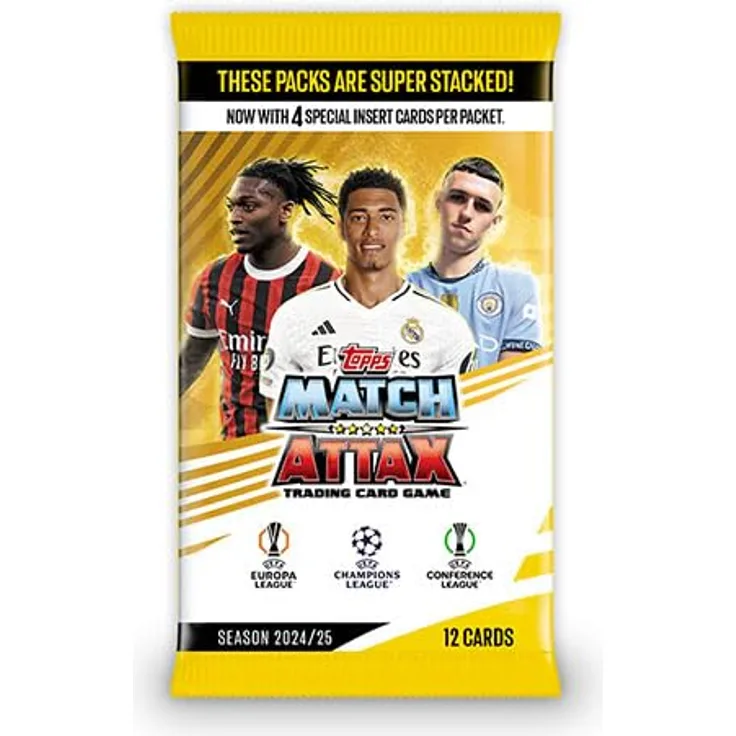 TOPPS Match Attax UCL-Kartenumschlag 24–25 x 24, hochwertiges und langlebiges Sammelkarten Zubehör