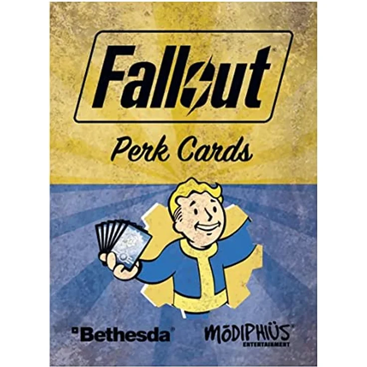 Modiphius Entertainment Fallout: The Roleplaying Game Perk Cards, 148 individuelle Karten zur Charakteranpassung für RPG, Englisch – Bild 1