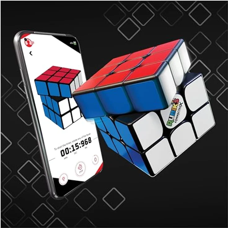 Spin Master Rubik's Connected X, Zauberwürfel mit Bluetooth-Integration und interaktiver App, inkl. Demobatterien – Bild 2